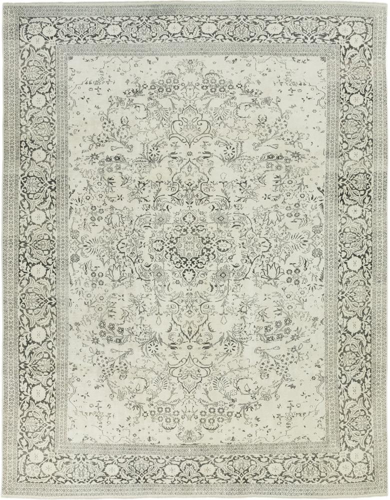 Alfombra india Cachemira de Seda Vieja Vintage 336x262 336x262, Alfombra persa Anudado a mano