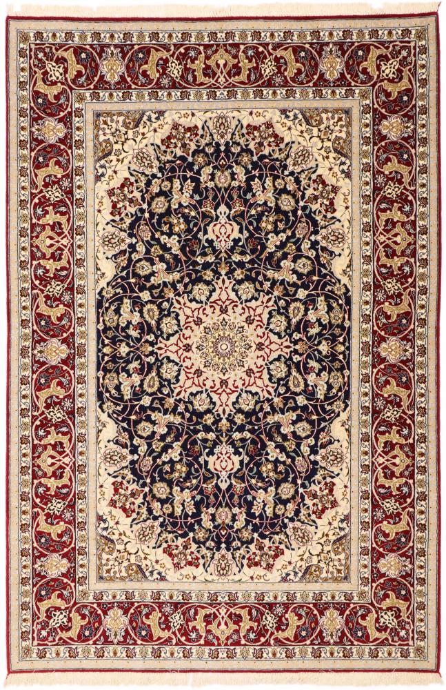 Tapete persa Isfahan Fio de Seda 234x155 234x155, Tapete persa Atado à mão