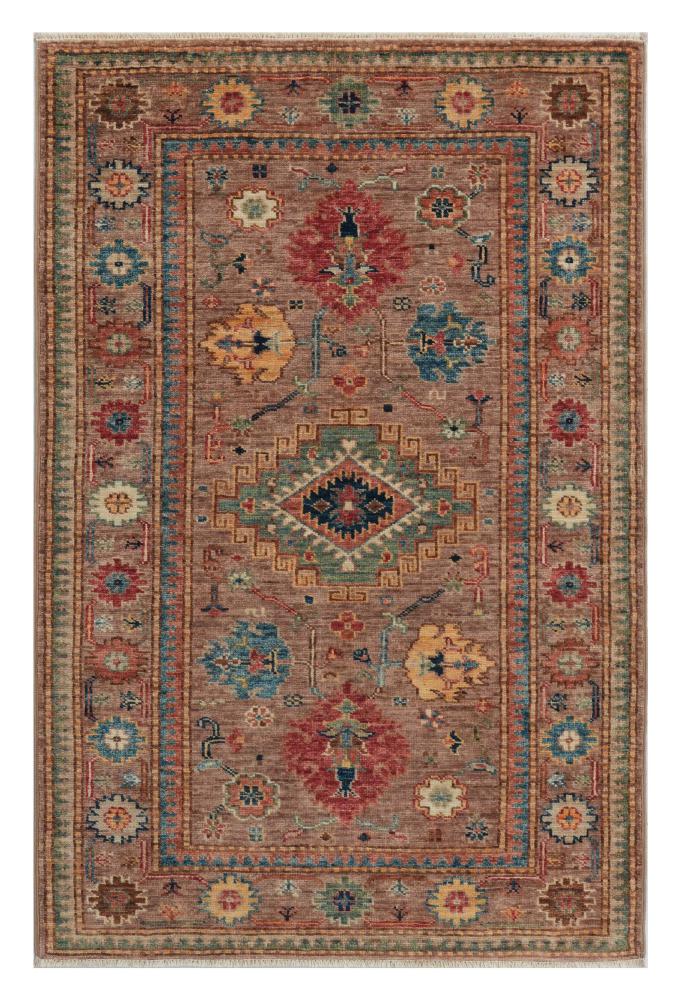Pakistani rug Kazak 126x80 126x80, Persian Rug Knotted by hand