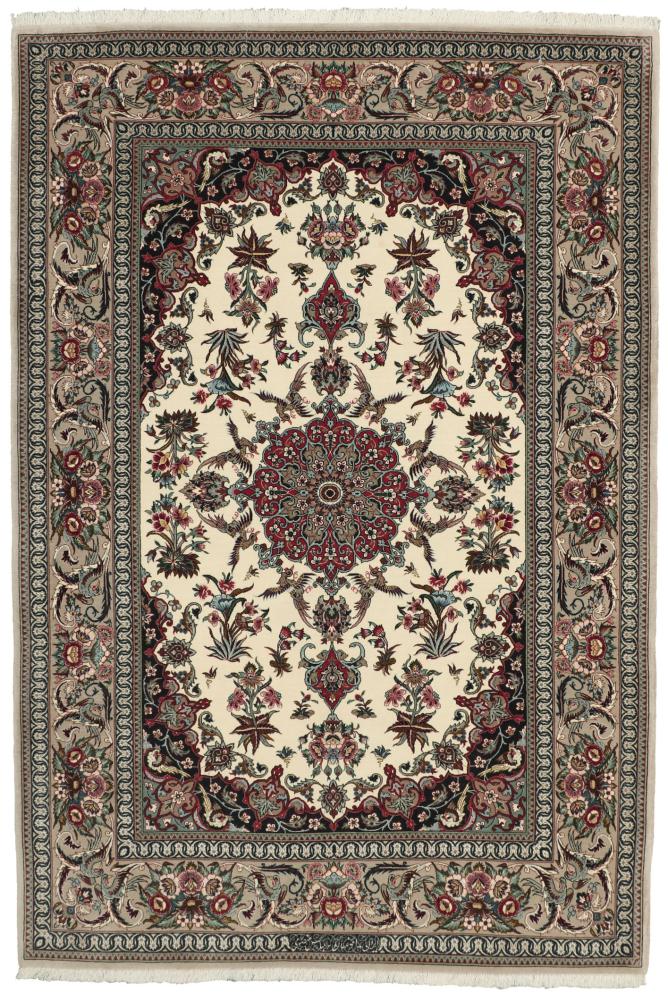 Alfombra persa Isfahán Urdimbre de Seda 195x133 195x133, Alfombra persa Anudado a mano