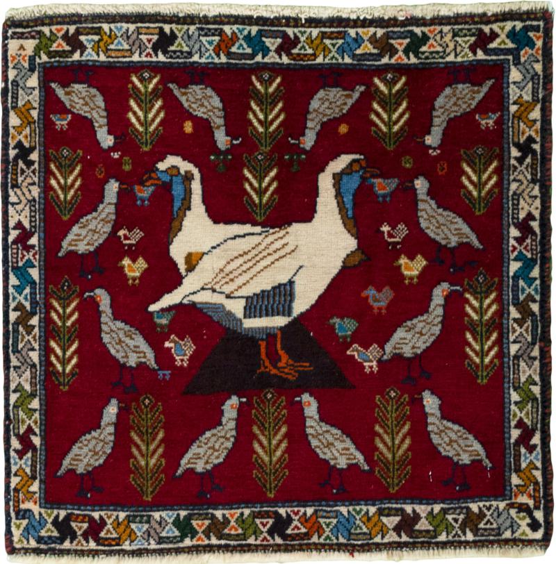 Persian Rug Shiraz 54x55 54x55, Persian Rug Knotted by hand