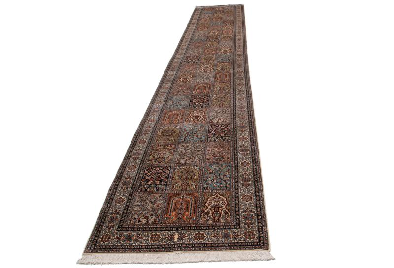 Indo rug Kashmir Silk 546x90 546x90, Persian Rug Knotted by hand