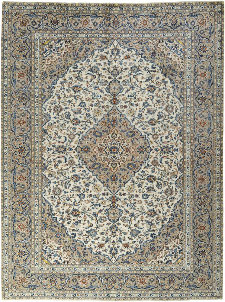 Tapis persan Kashan 391x295 391x295, Tapis persan Noué à la main