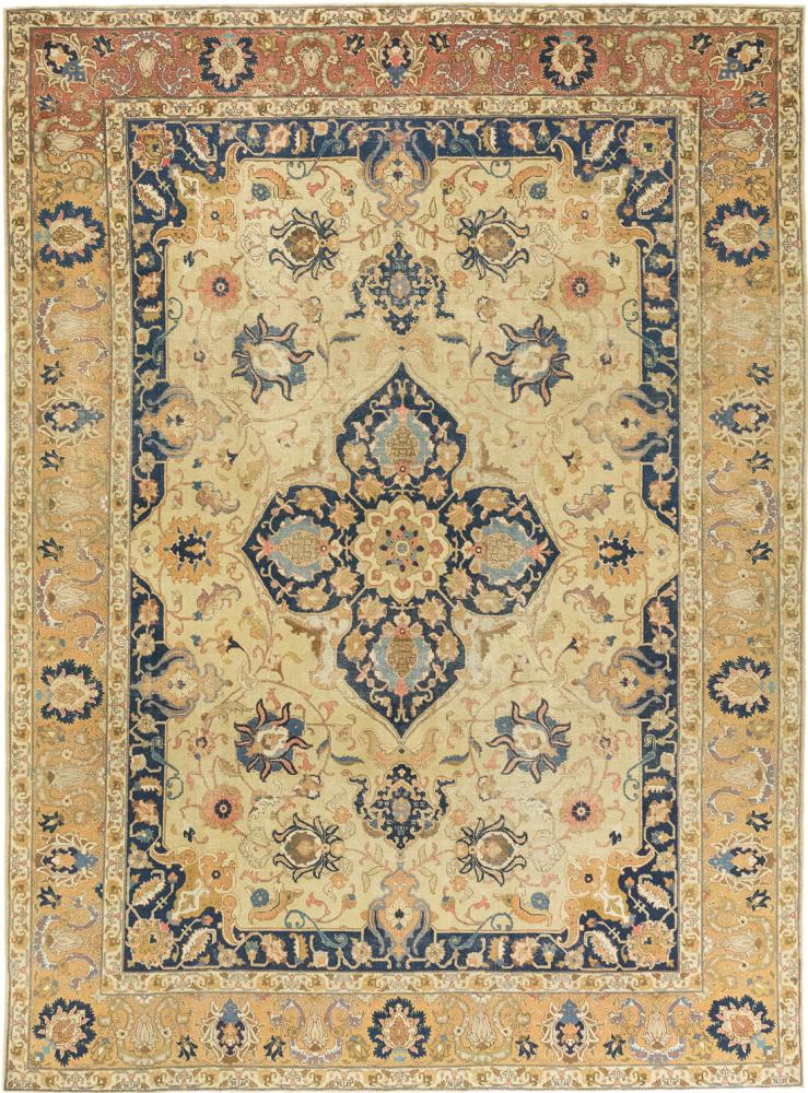 Alfombra persa Tabriz Antiguo Vintage 345x254 345x254, Alfombra persa Anudado a mano