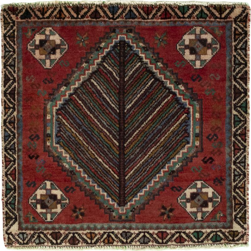 Persian Rug Shiraz 56x57 56x57, Persian Rug Knotted by hand