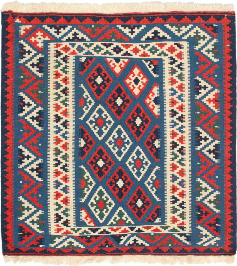 Tapete persa Kilim Fars 111x106 111x106, Tapete persa Tecido à mão