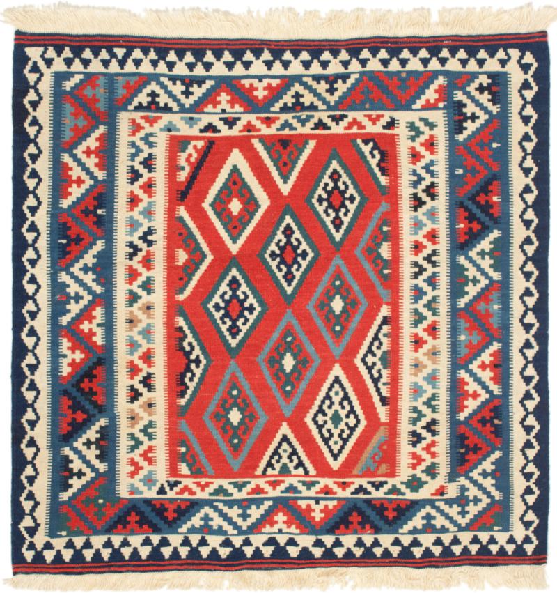 Tapete persa Kilim Fars 102x102 102x102, Tapete persa Tecido à mão