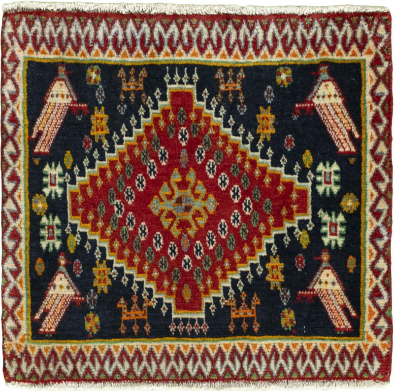 Perzisch tapijt Shiraz 51x56 51x56, Perzisch tapijt Handgeknoopte
