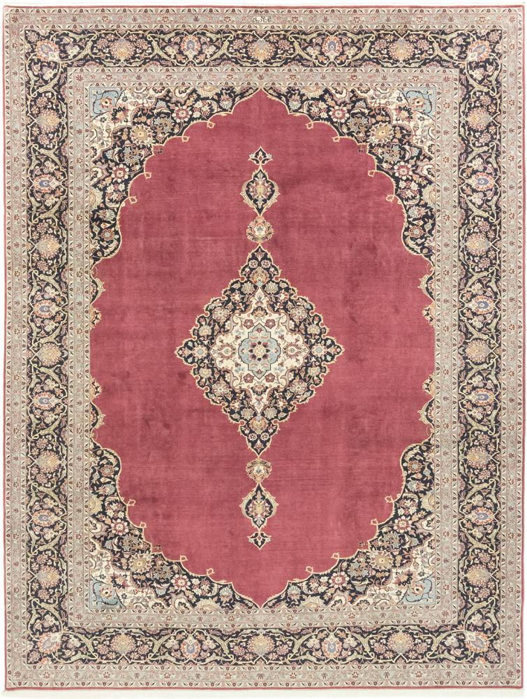 Alfombra persa Keshan Vieja 400x311 400x311, Alfombra persa Anudado a mano