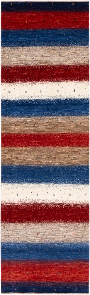 Tapis persan Persan Gabbeh Loribaft Essence 289x87 289x87, Tapis persan Noué à la main
