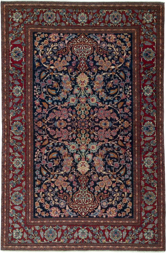 Perserteppich Isfahan Antik 212x136 212x136, Perserteppich Handgeknüpft