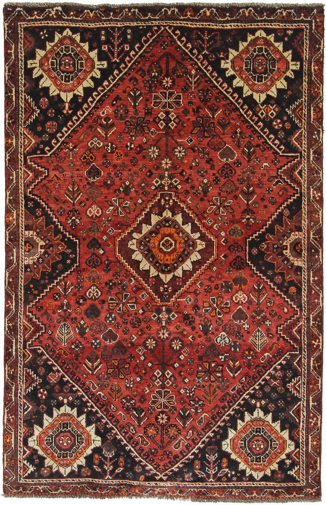 Persisk tæppe Ghashghai 240x157 240x157, Persisk tæppe Knyttet i hånden