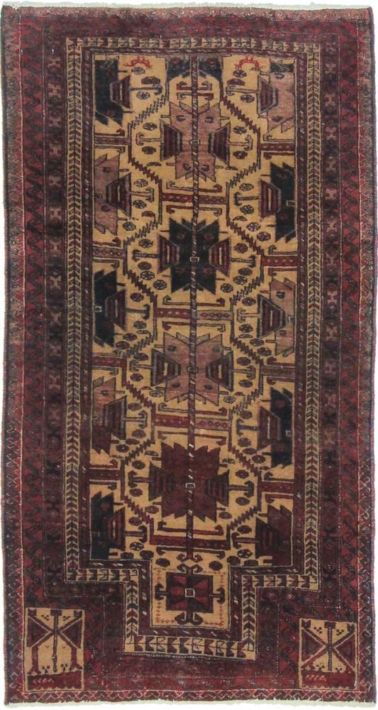 Perzisch tapijt Baluch 154x84 154x84, Perzisch tapijt Handgeknoopte