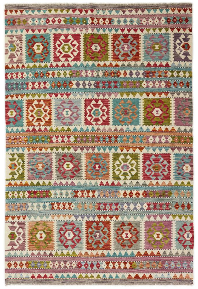 Afghan rug Kilim Afghan 8'2"x5'7" 8'2"x5'7", Persian Rug Woven by hand