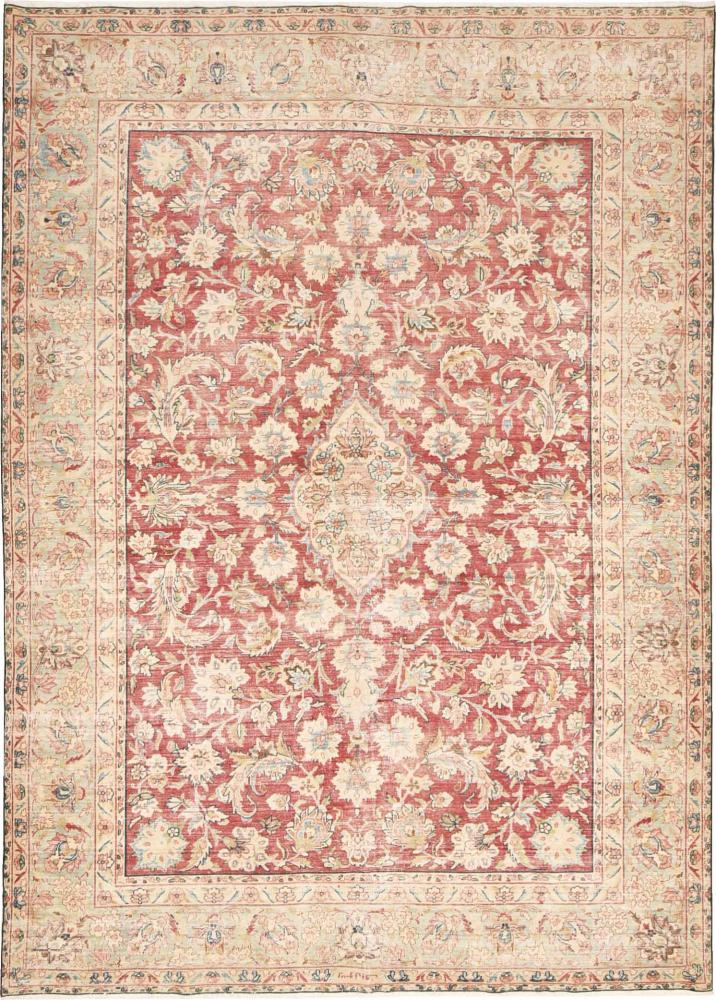 Persian Rug Vintage 11'1"x8'0" 11'1"x8'0", Persian Rug Knotted by hand