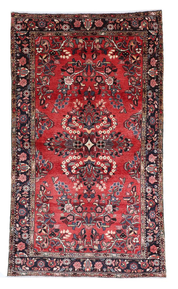 Tapis persan Khamseh 259x151 259x151, Tapis persan Noué à la main