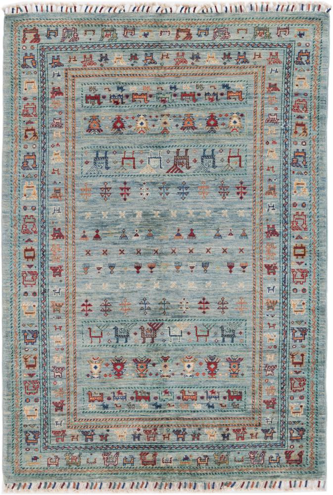 Tapis afghan Arijana Klasssik 147x103 147x103, Tapis persan Noué à la main