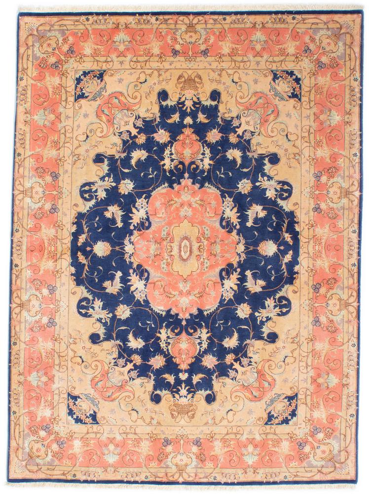 Tapete persa Tabriz 50Raj Fio de Seda 204x149 204x149, Tapete persa Atado à mão