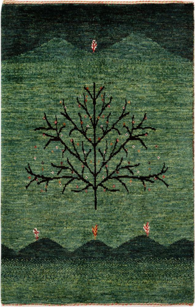 Tapis persan Persan Gabbeh Loribaft Atelier 93x61 93x61, Tapis persan Noué à la main