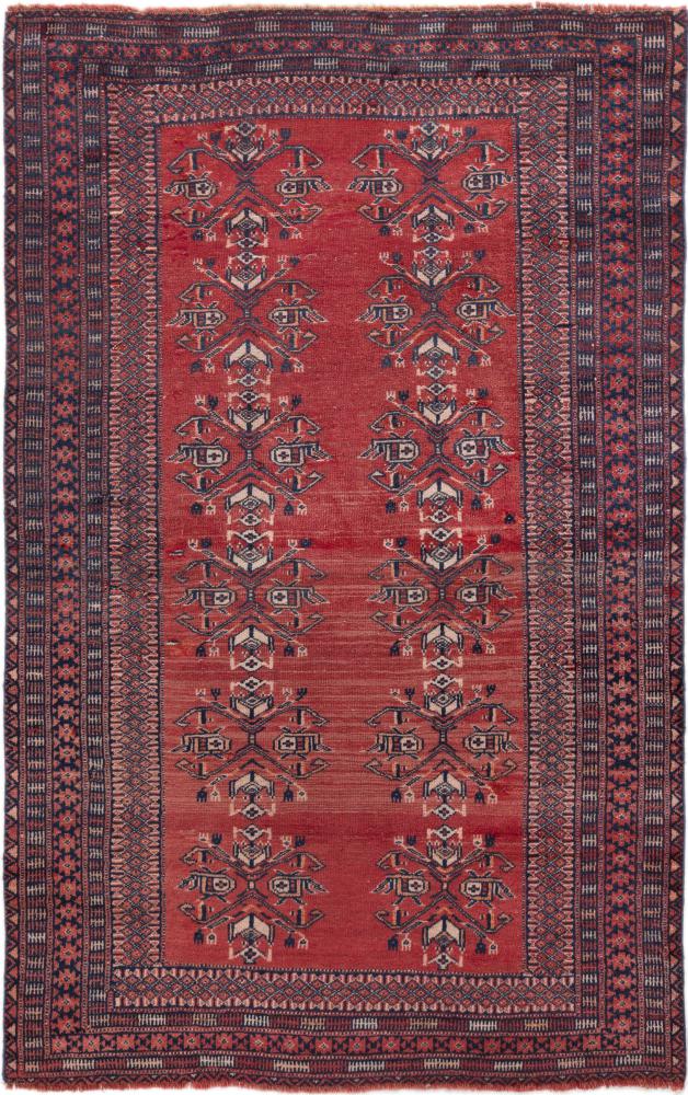 Περσικό χαλί Turkaman πολύτιμα λόγω παλαιότητας 140x88 140x88, Περσικό χαλί Οι κόμποι έγιναν με το χέρι