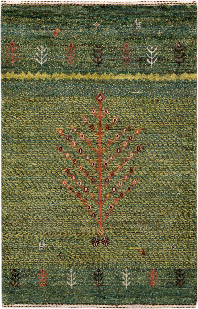 Tapis persan Persan Gabbeh Loribaft Atelier 92x59 92x59, Tapis persan Noué à la main