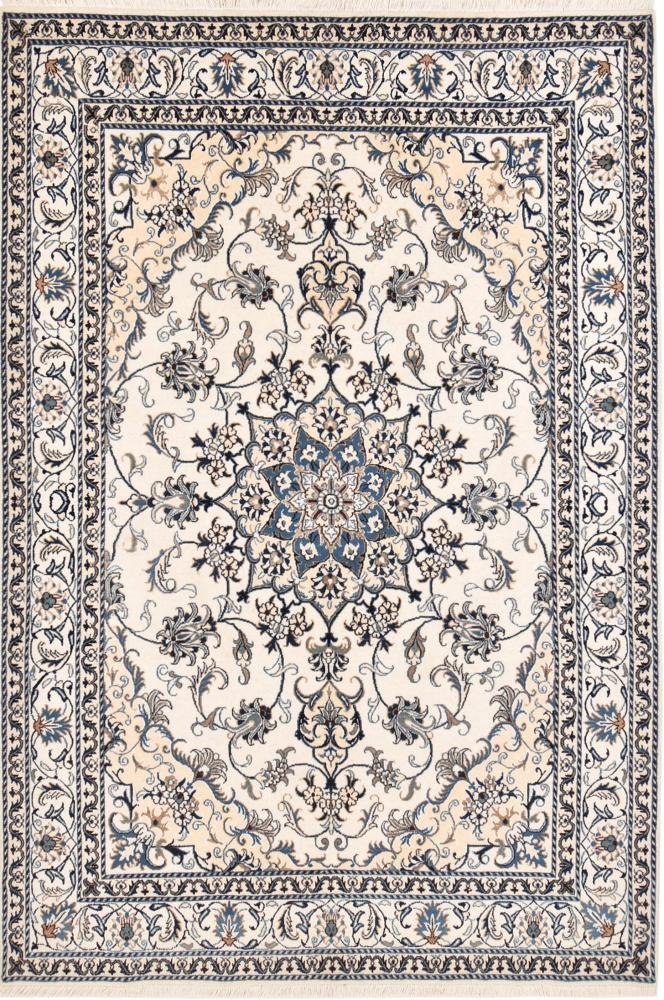 Persian Rug Nain 7'11"x5'6" 7'11"x5'6", Persian Rug Knotted by hand
