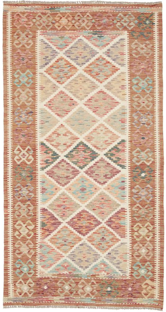 Afghanska mattan Kilim Afghan 194x103 194x103, Persisk matta handvävd 