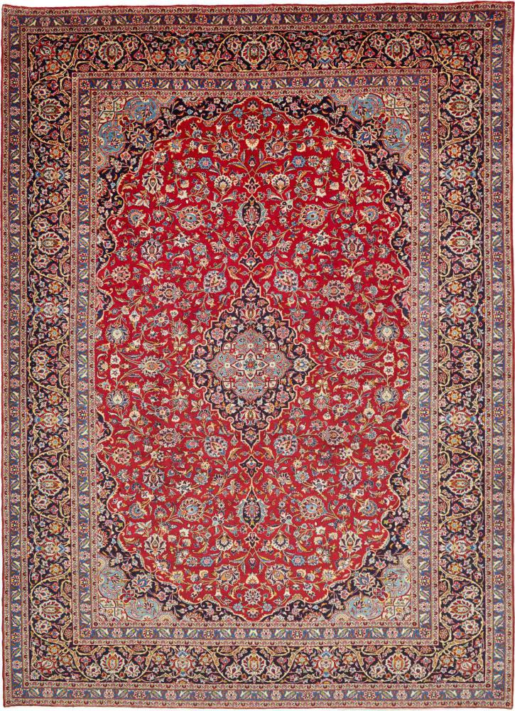Tapis persan Kashan 412x302 412x302, Tapis persan Noué à la main