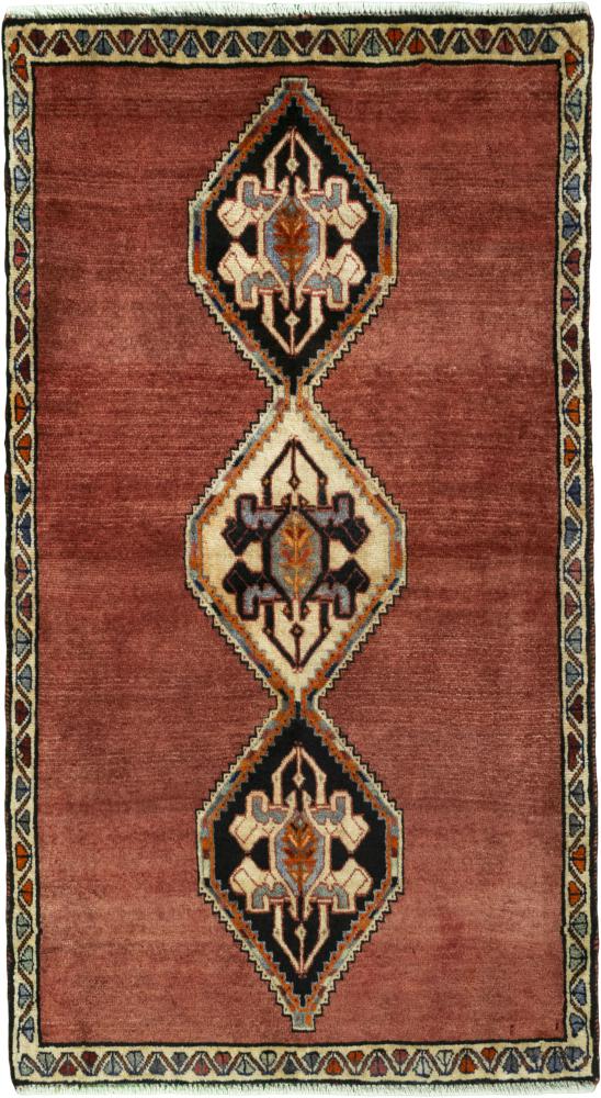 Tapis persan Persan Gabbeh Ghashghai 155x86 155x86, Tapis persan Noué à la main