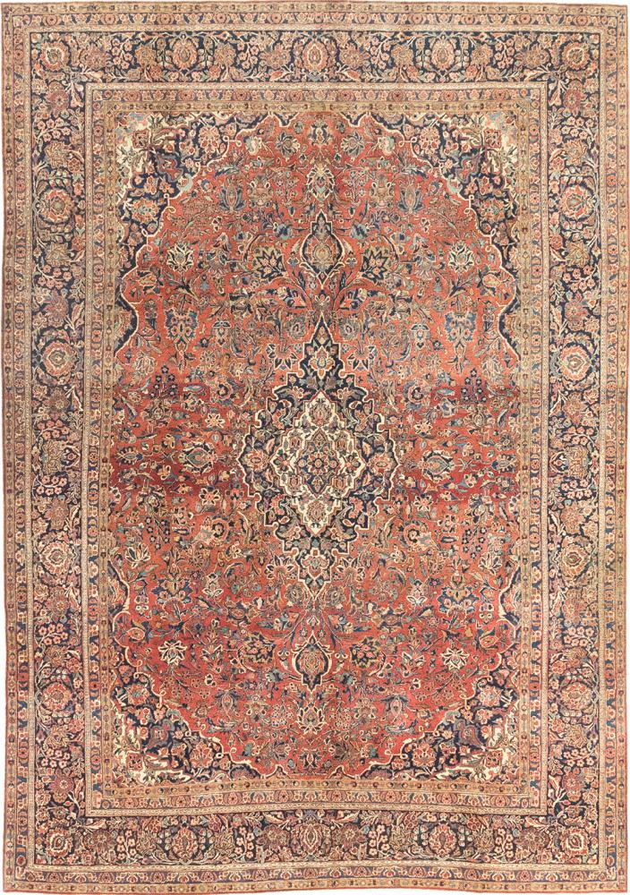 Persialainen matto Keshan Semi Antiikki 384x272 384x272, Persialainen matto Solmittu käsin