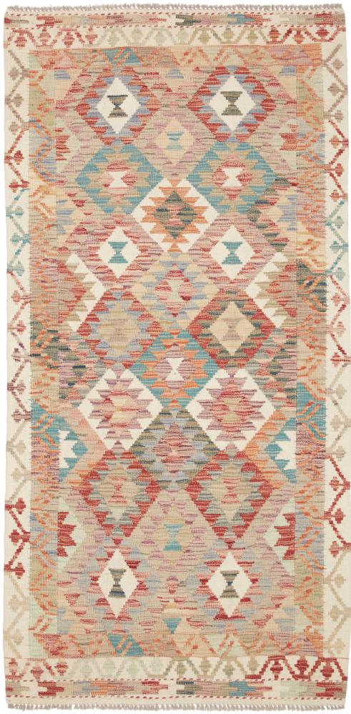 Alfombra afgana Kilim Afghan 201x98 201x98, Alfombra persa Tejido a mano