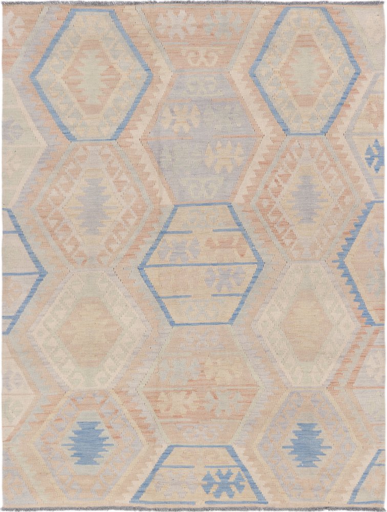 Tapis afghan Kilim Afghan 198x150 198x150, Tapis persan Tissé à la main
