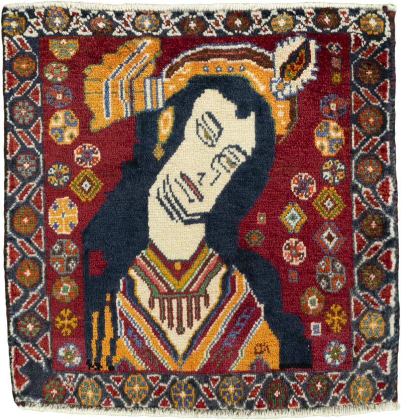 Persian Rug Shiraz 55x54 55x54, Persian Rug Knotted by hand