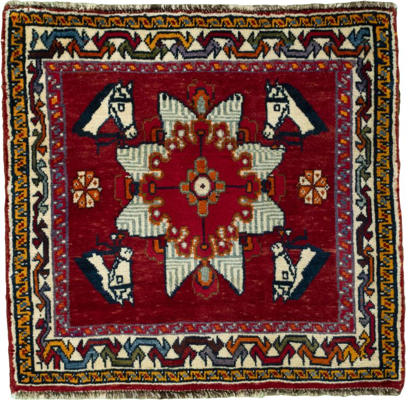 Perzisch tapijt Shiraz 63x66 63x66, Perzisch tapijt Handgeknoopte