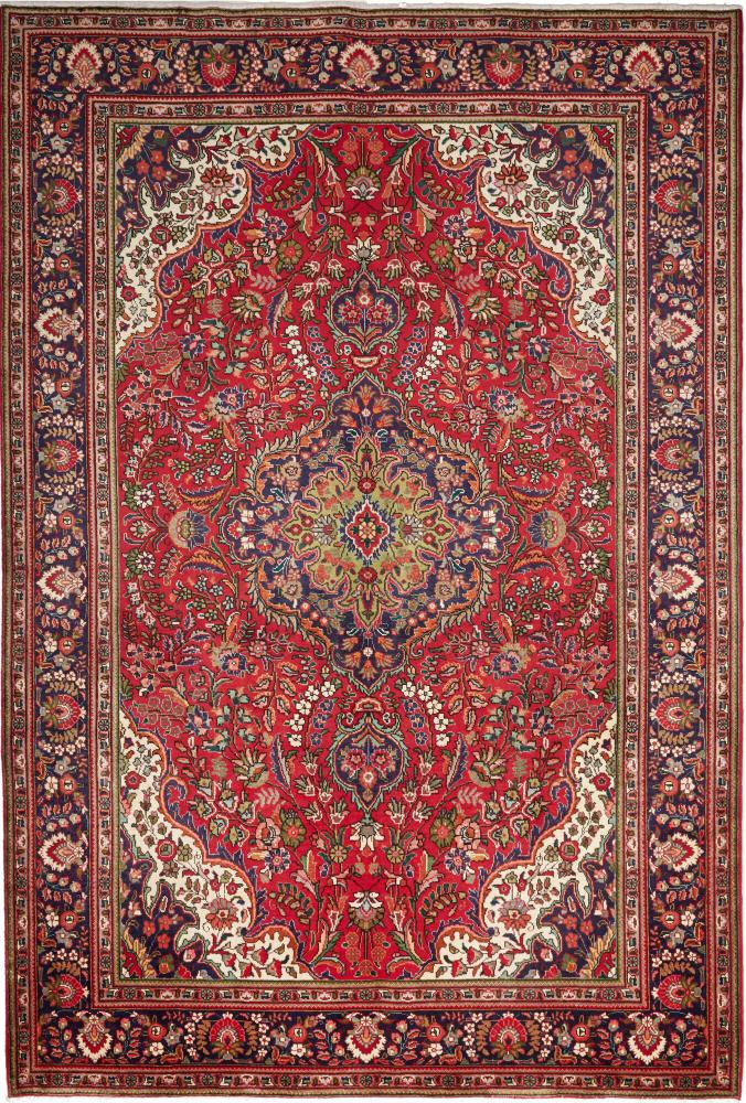 Tapete persa Tabriz 337x231 337x231, Tapete persa Atado à mão