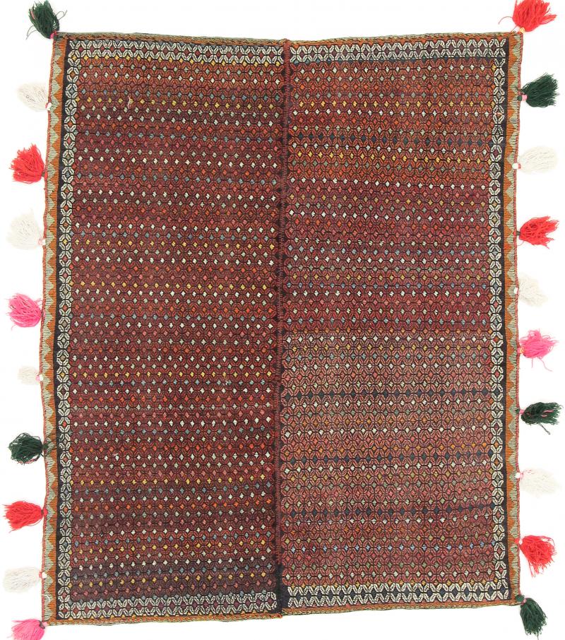 Persisk tæppe Kelim Fars 174x143 174x143, Persisk tæppe Håndvævet