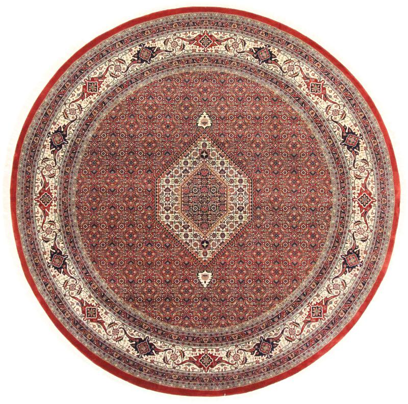 Indisk tæppe Indo Bidjar 254x254 254x254, Persisk tæppe Knyttet i hånden