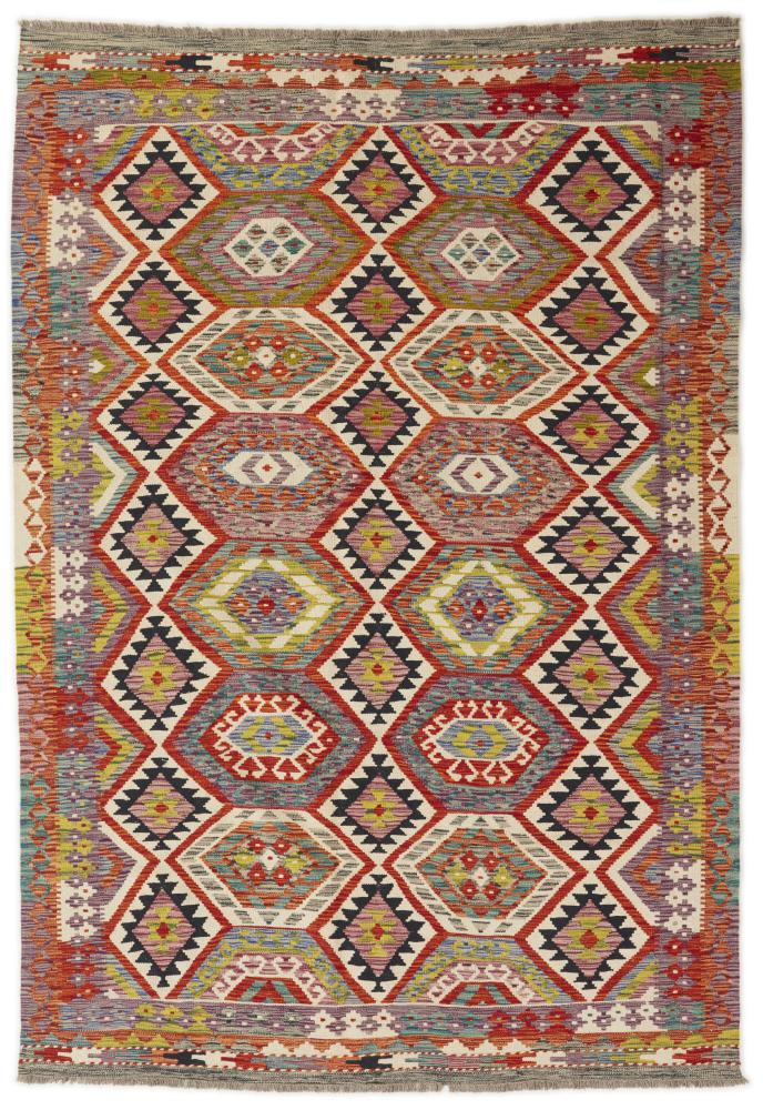 Afghanska mattan Kilim Afghan 246x172 246x172, Persisk matta handvävd 