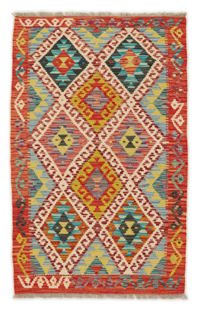 Afghaans tapijt Kilim Afghan 133x86 133x86, Perzisch tapijt Handgeweven