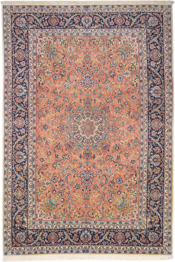 Tapete persa Isfahan Fio de Seda 303x203 303x203, Tapete persa Atado à mão