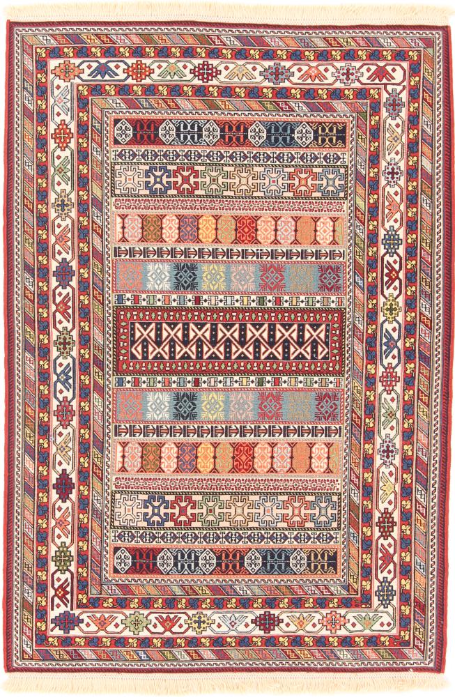 Tapete persa Kilim Soozani 152x103 152x103, Tapete persa Tecido à mão