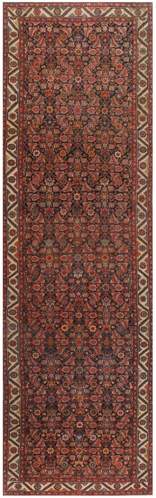 Περσικό χαλί Malayer πολύτιμα λόγω παλαιότητας 381x111 381x111, Περσικό χαλί Οι κόμποι έγιναν με το χέρι