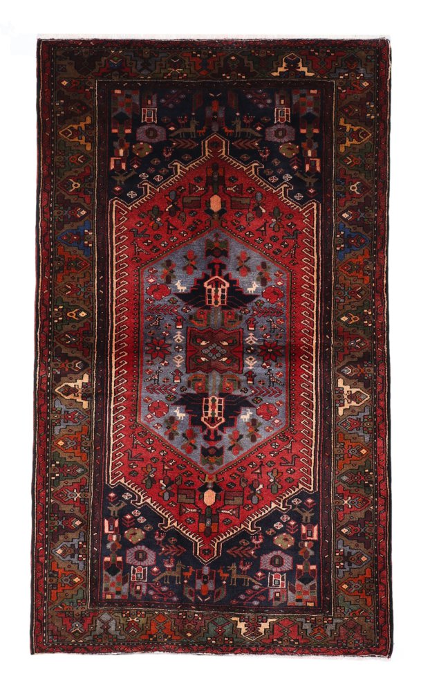 Tapis persan Khamseh 233x138 233x138, Tapis persan Noué à la main