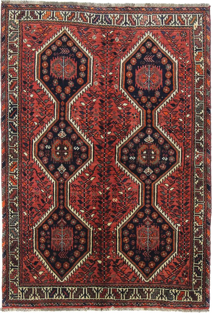 Tapete persa Ghashghai 225x151 225x151, Tapete persa Atado à mão