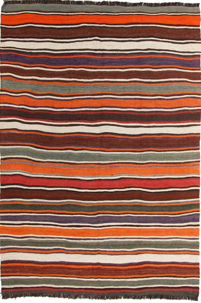 Tapete persa Kilim Fars Antigo 277x187 277x187, Tapete persa Tecido à mão