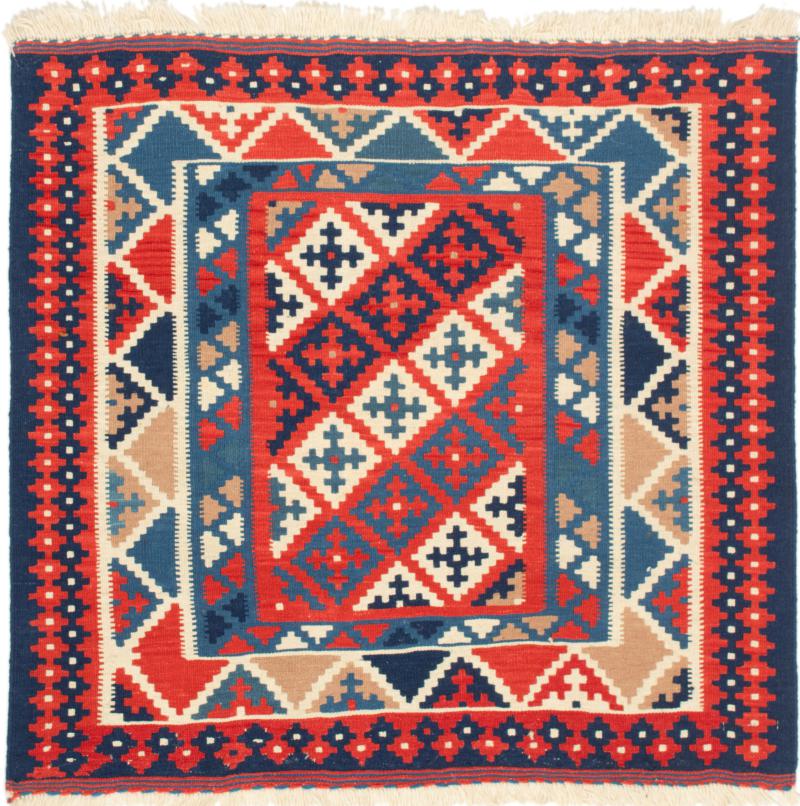 Tapete persa Kilim Fars 105x99 105x99, Tapete persa Tecido à mão