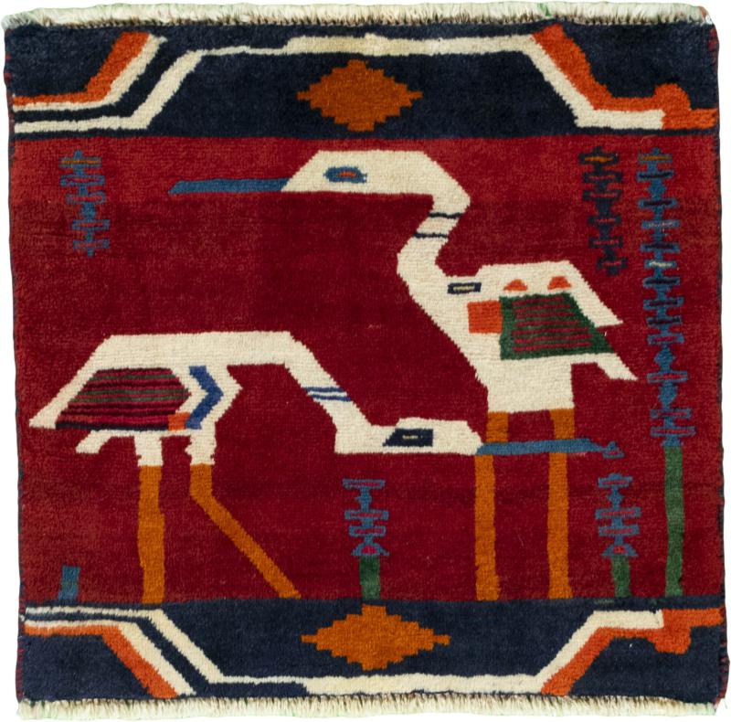 Persian Rug Shiraz 51x58 51x58, Persian Rug Knotted by hand
