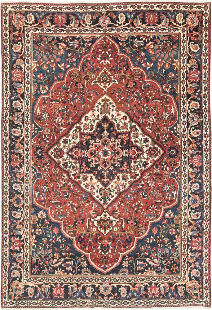 Persian Rug Bakhtiari Antique 10'0"x6'7" 10'0"x6'7", Persian Rug Knotted by hand