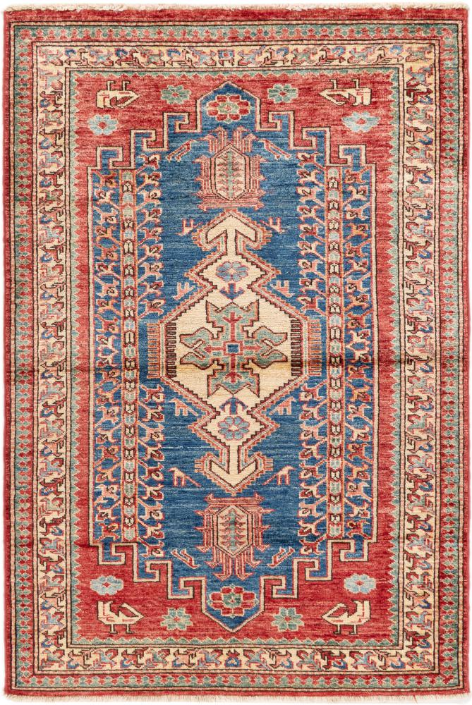 Afghanischer Teppich Super Kazak 145x96 145x96, Perserteppich Handgeknüpft
