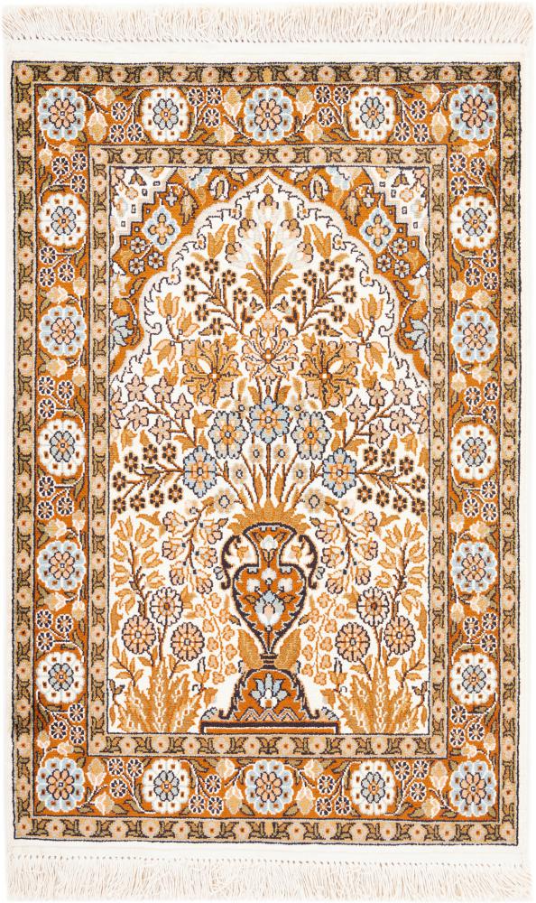 Tappeto indiano Cachemire di Seta 96x61 96x61, Tappeto persiano Annodato a mano